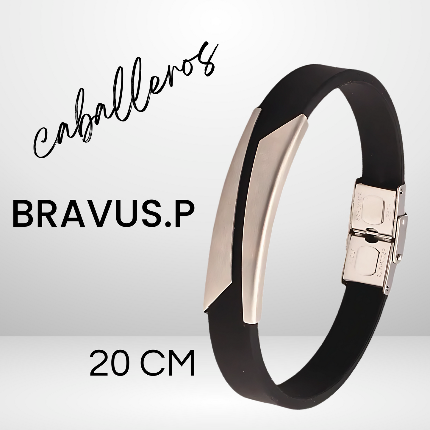 Pulsera modelo Bravus plata